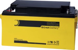 Batterie pour Alimentation Eléctrique de Sécurité 12 V / 65 Ah