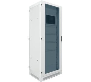 769166 | Rack cabinet 19” with fixed gate for FlexES Control, incl. mounting